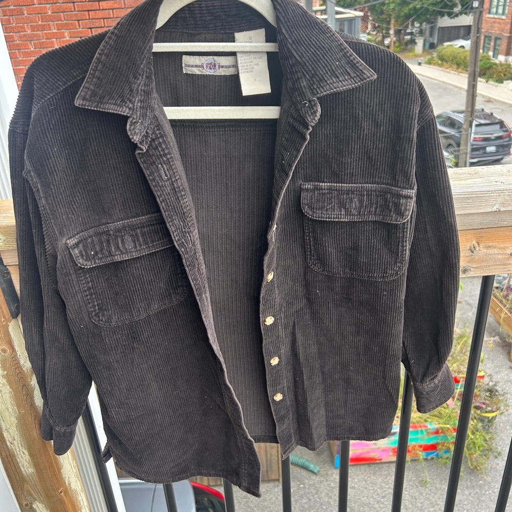 Dark brown shacket